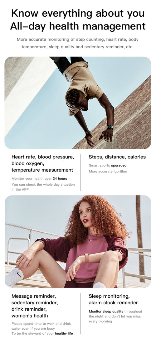 Smartwatch inteligente a prueba de agua ip68