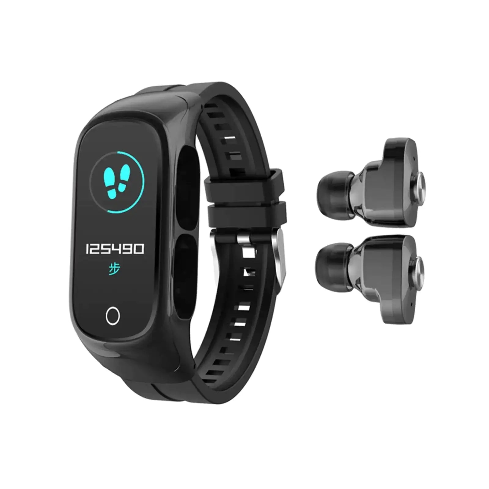 Reloj Inteligente 2 en 1 y Auriculares Inalámbricos Fitness Combo